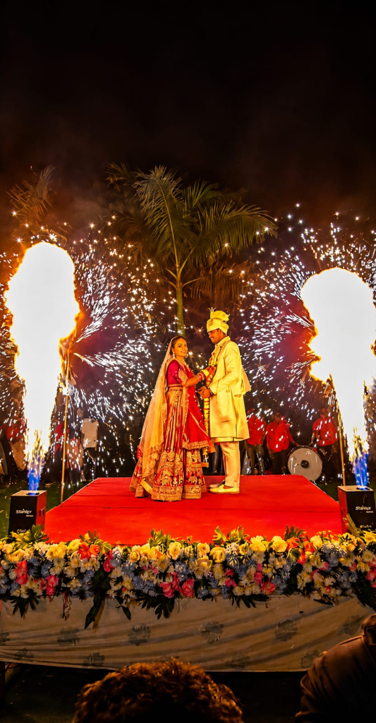 Fireworks Varmala Stage