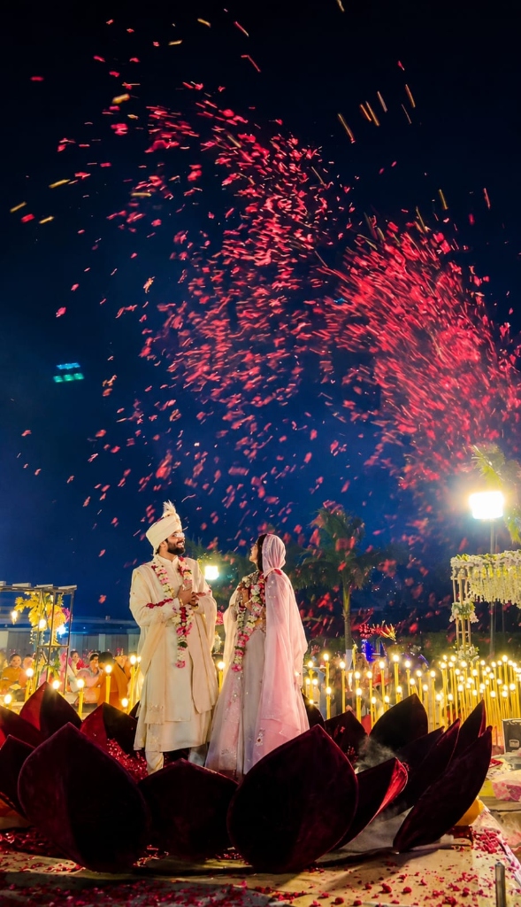 Lotus Stage & Rose Petal Shower